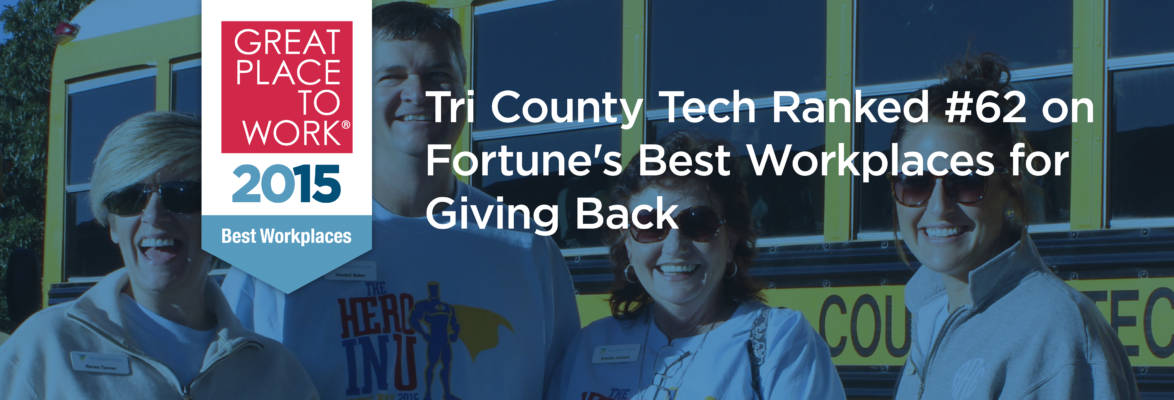 TCT Named One of the Country's Best Workplaces for Giving Back | Tri